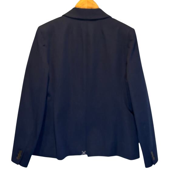 J. Crew Navy Devon Blazer in Bi-Stretch Cotton Blend - size 12 - Picture 7 of 7